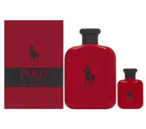 Polo Red by Ralph Lauren Travel Exclusive Set for Men 4.2 oz EDT + 15 ml Mini